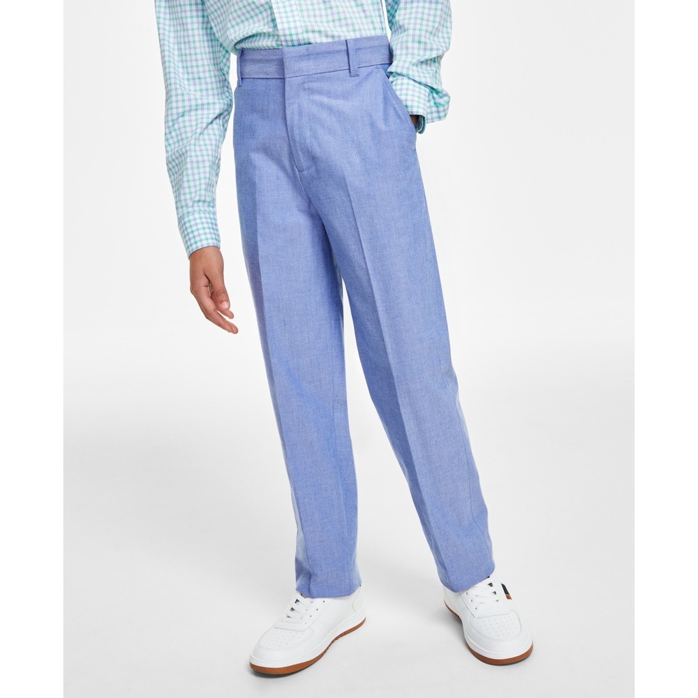 Tommy Hilfiger Big Boys Creased Front Oxford‎ Pants Size 18